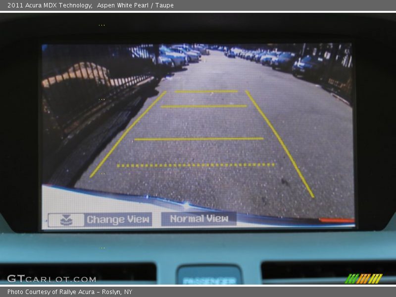 Aspen White Pearl / Taupe 2011 Acura MDX Technology