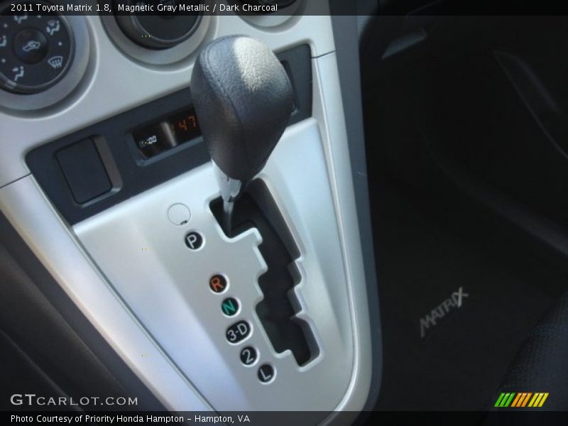 Magnetic Gray Metallic / Dark Charcoal 2011 Toyota Matrix 1.8