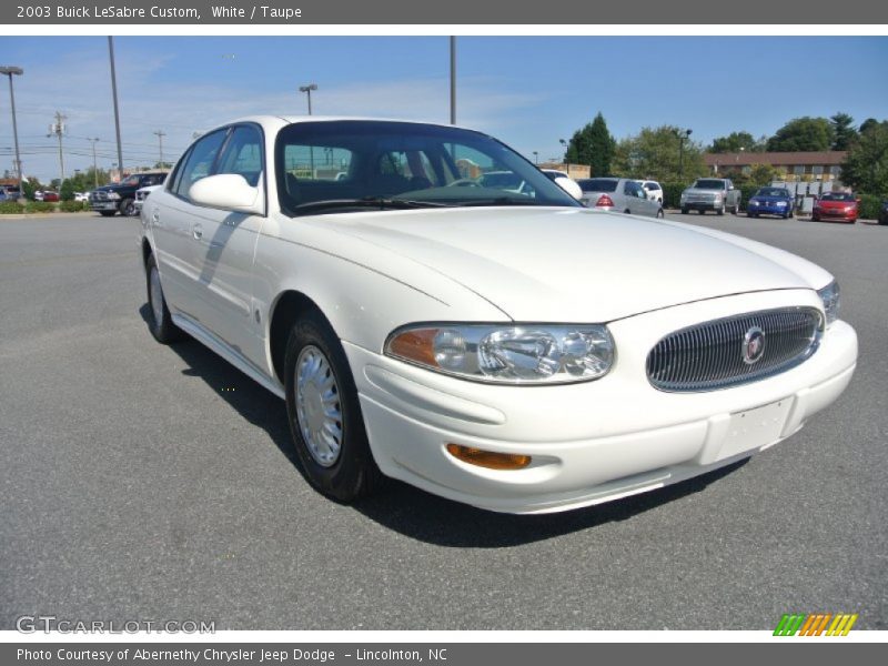 White / Taupe 2003 Buick LeSabre Custom