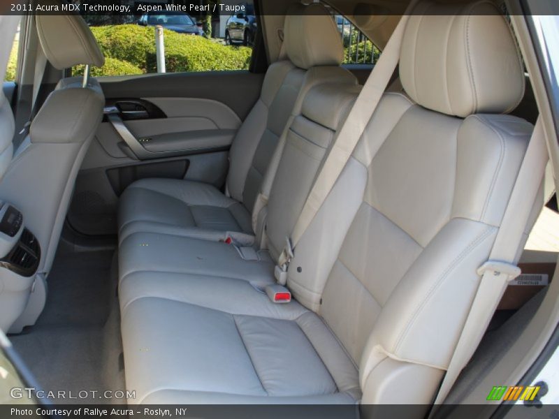 Aspen White Pearl / Taupe 2011 Acura MDX Technology