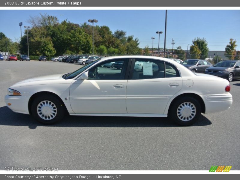 White / Taupe 2003 Buick LeSabre Custom