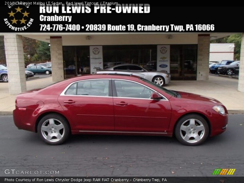 Red Jewel Tintcoat / Titanium 2010 Chevrolet Malibu LT Sedan