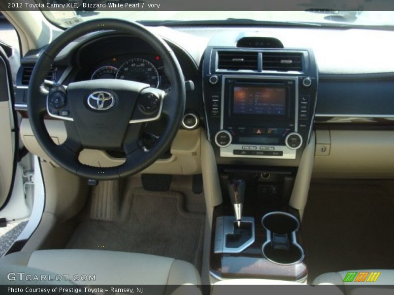 Blizzard White Pearl / Ivory 2012 Toyota Camry XLE