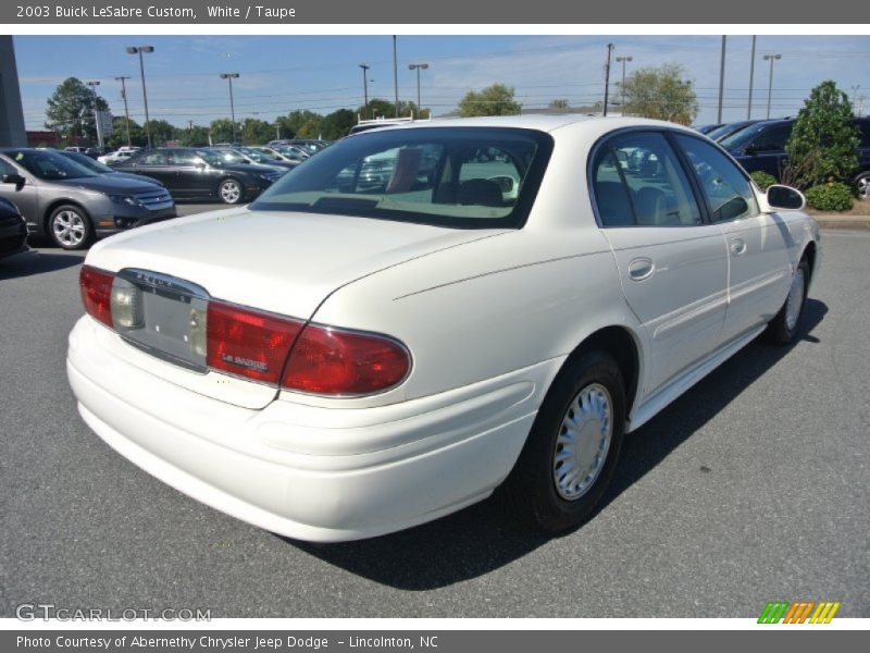 White / Taupe 2003 Buick LeSabre Custom
