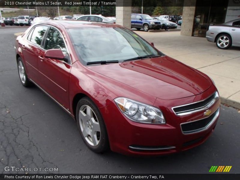 Red Jewel Tintcoat / Titanium 2010 Chevrolet Malibu LT Sedan