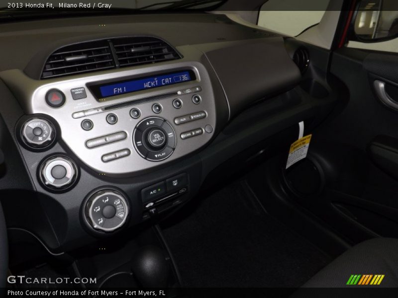 Milano Red / Gray 2013 Honda Fit