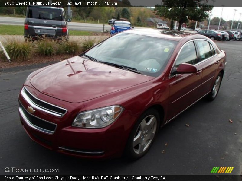 Red Jewel Tintcoat / Titanium 2010 Chevrolet Malibu LT Sedan