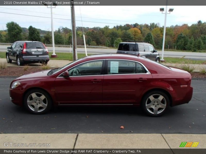 Red Jewel Tintcoat / Titanium 2010 Chevrolet Malibu LT Sedan