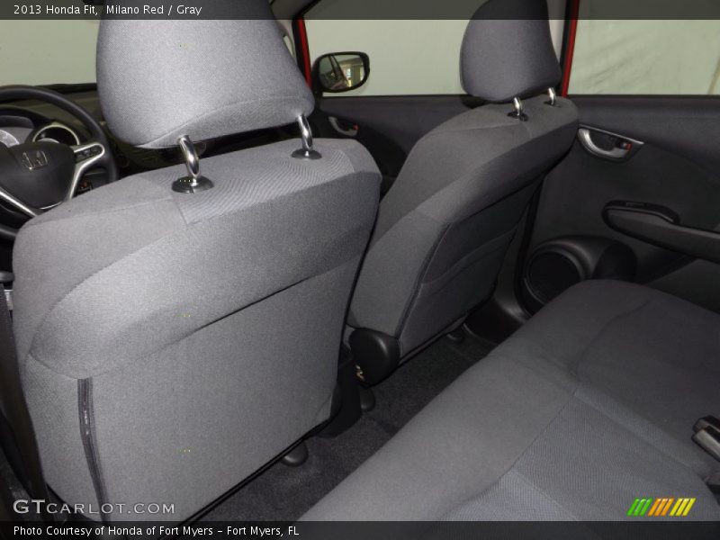 Milano Red / Gray 2013 Honda Fit