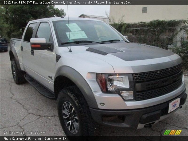 Ingot Silver Metallic / Raptor Black Leather/Cloth 2012 Ford F150 SVT Raptor SuperCrew 4x4