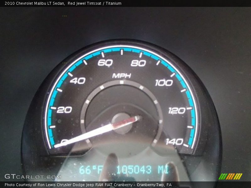 Red Jewel Tintcoat / Titanium 2010 Chevrolet Malibu LT Sedan