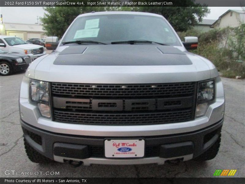 Ingot Silver Metallic / Raptor Black Leather/Cloth 2012 Ford F150 SVT Raptor SuperCrew 4x4