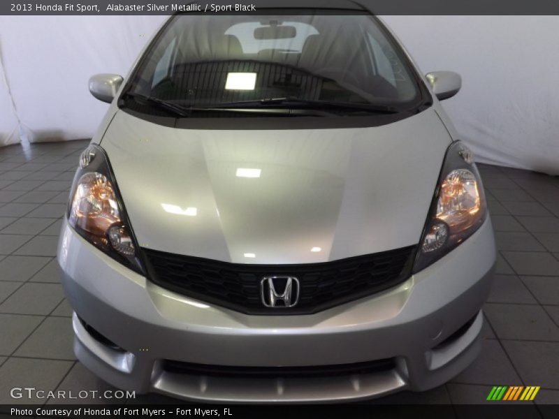 Alabaster Silver Metallic / Sport Black 2013 Honda Fit Sport