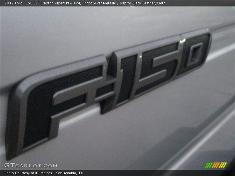 Ingot Silver Metallic / Raptor Black Leather/Cloth 2012 Ford F150 SVT Raptor SuperCrew 4x4