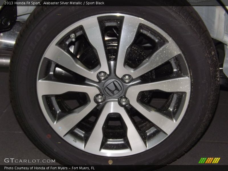 Alabaster Silver Metallic / Sport Black 2013 Honda Fit Sport