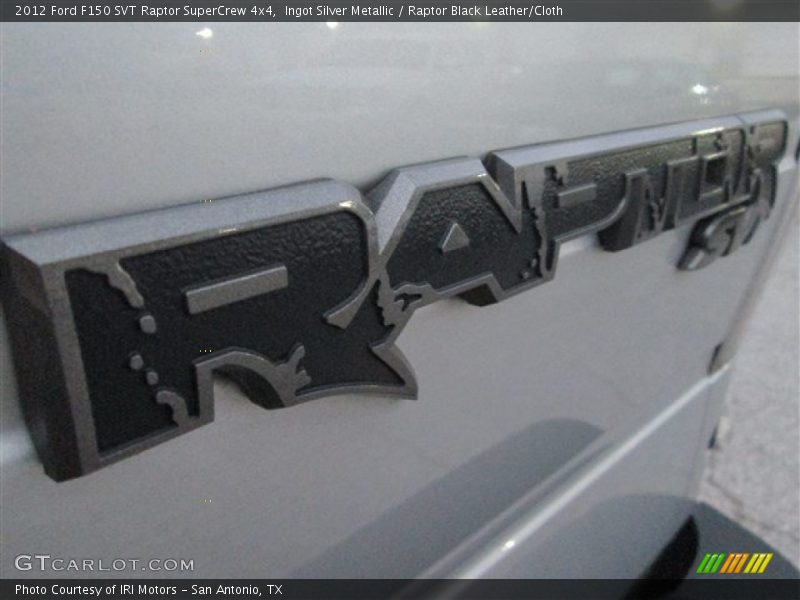 Ingot Silver Metallic / Raptor Black Leather/Cloth 2012 Ford F150 SVT Raptor SuperCrew 4x4