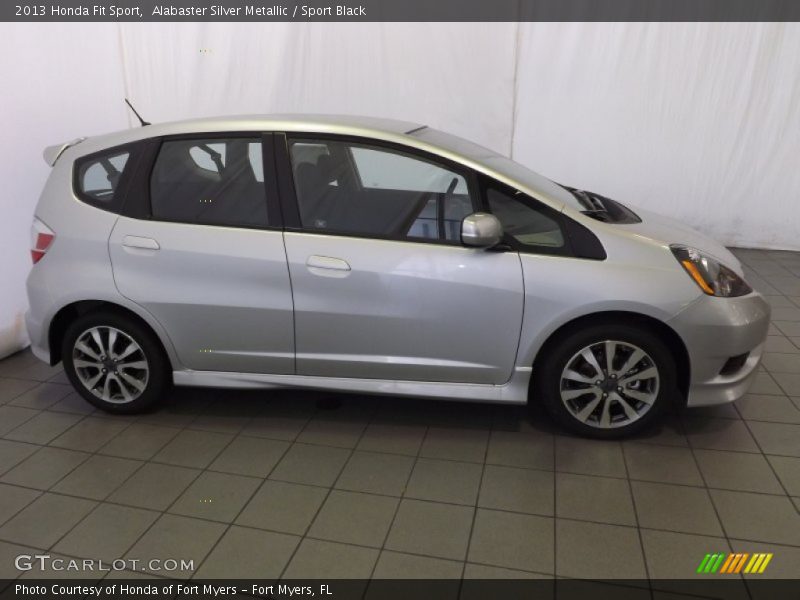 Alabaster Silver Metallic / Sport Black 2013 Honda Fit Sport