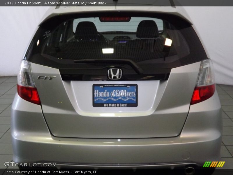 Alabaster Silver Metallic / Sport Black 2013 Honda Fit Sport