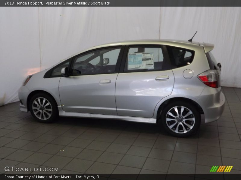 Alabaster Silver Metallic / Sport Black 2013 Honda Fit Sport