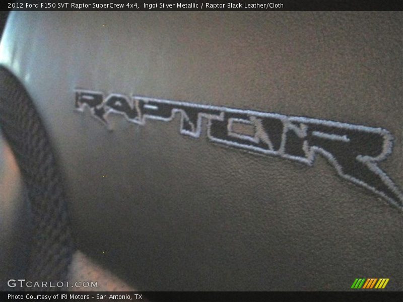 Ingot Silver Metallic / Raptor Black Leather/Cloth 2012 Ford F150 SVT Raptor SuperCrew 4x4