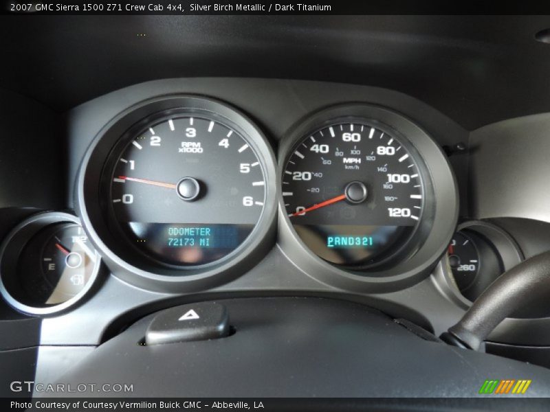 Silver Birch Metallic / Dark Titanium 2007 GMC Sierra 1500 Z71 Crew Cab 4x4