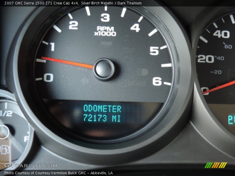 Silver Birch Metallic / Dark Titanium 2007 GMC Sierra 1500 Z71 Crew Cab 4x4