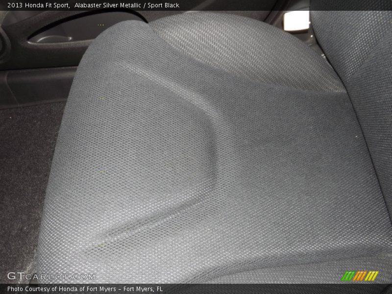 Alabaster Silver Metallic / Sport Black 2013 Honda Fit Sport