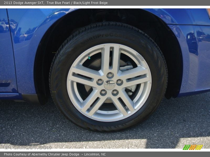 True Blue Pearl / Black/Light Frost Beige 2013 Dodge Avenger SXT