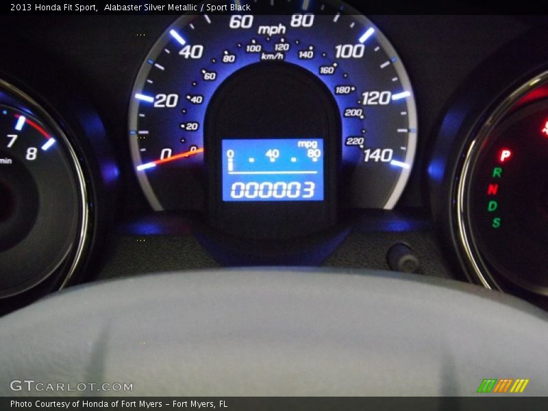Alabaster Silver Metallic / Sport Black 2013 Honda Fit Sport