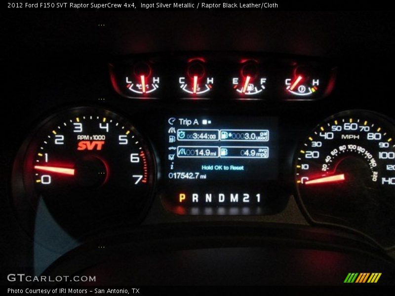 Ingot Silver Metallic / Raptor Black Leather/Cloth 2012 Ford F150 SVT Raptor SuperCrew 4x4