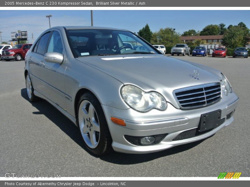 Brilliant Silver Metallic / Ash 2005 Mercedes-Benz C 230 Kompressor Sedan