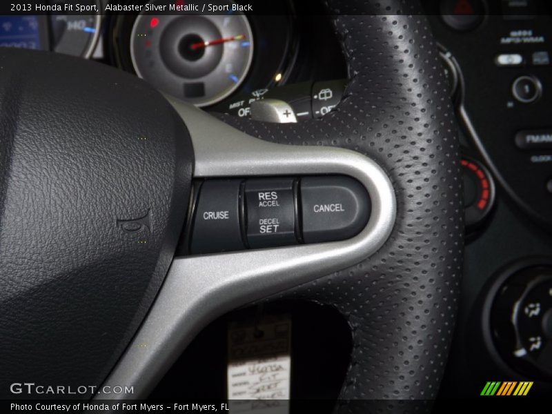 Alabaster Silver Metallic / Sport Black 2013 Honda Fit Sport