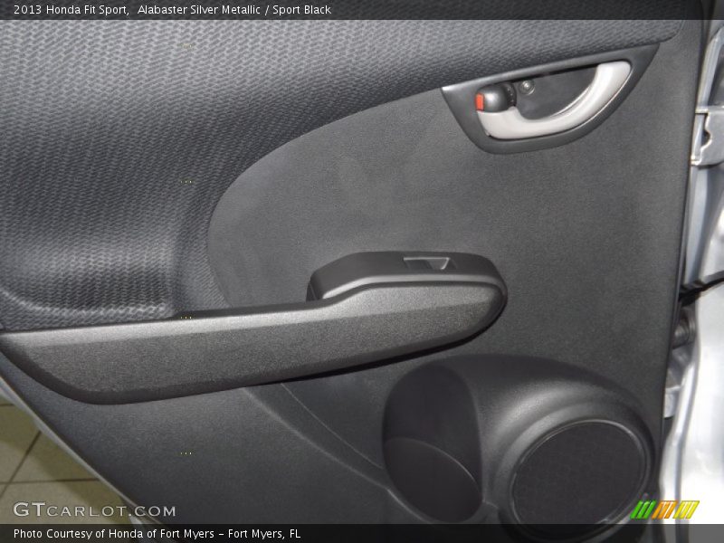 Alabaster Silver Metallic / Sport Black 2013 Honda Fit Sport