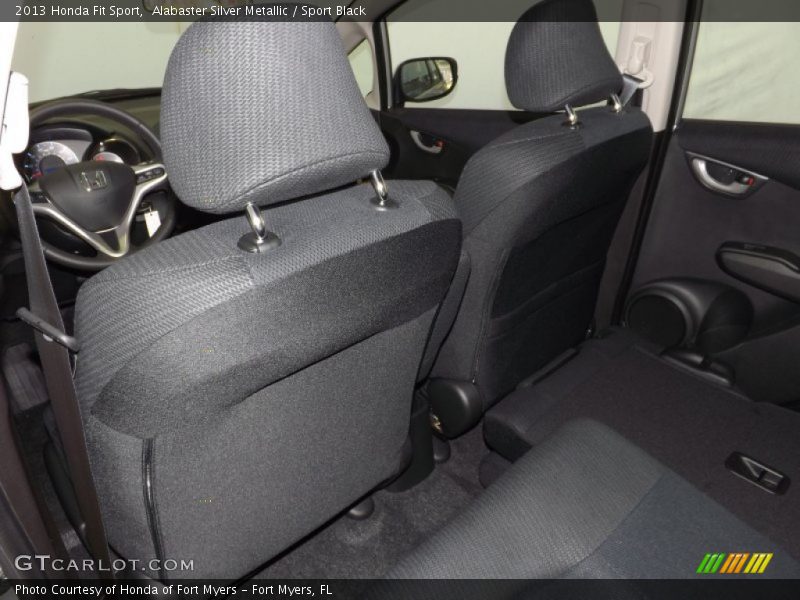 Alabaster Silver Metallic / Sport Black 2013 Honda Fit Sport