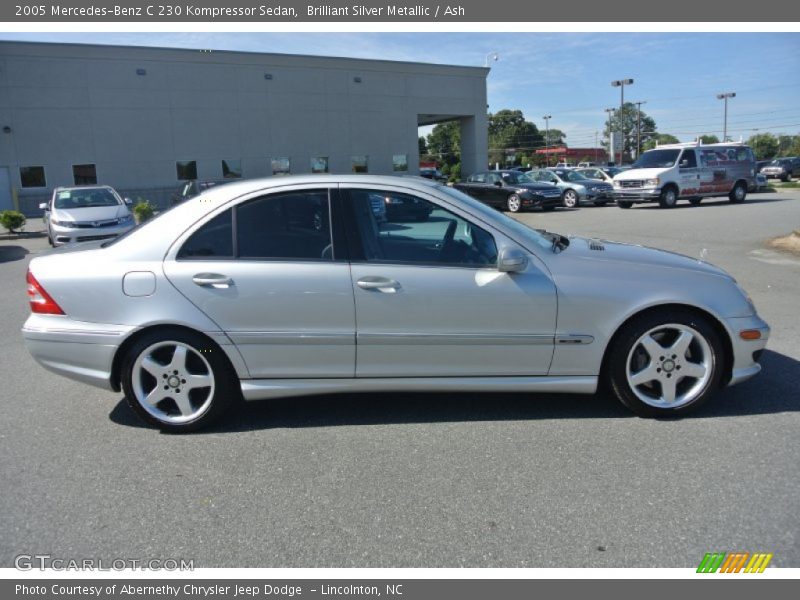 Brilliant Silver Metallic / Ash 2005 Mercedes-Benz C 230 Kompressor Sedan
