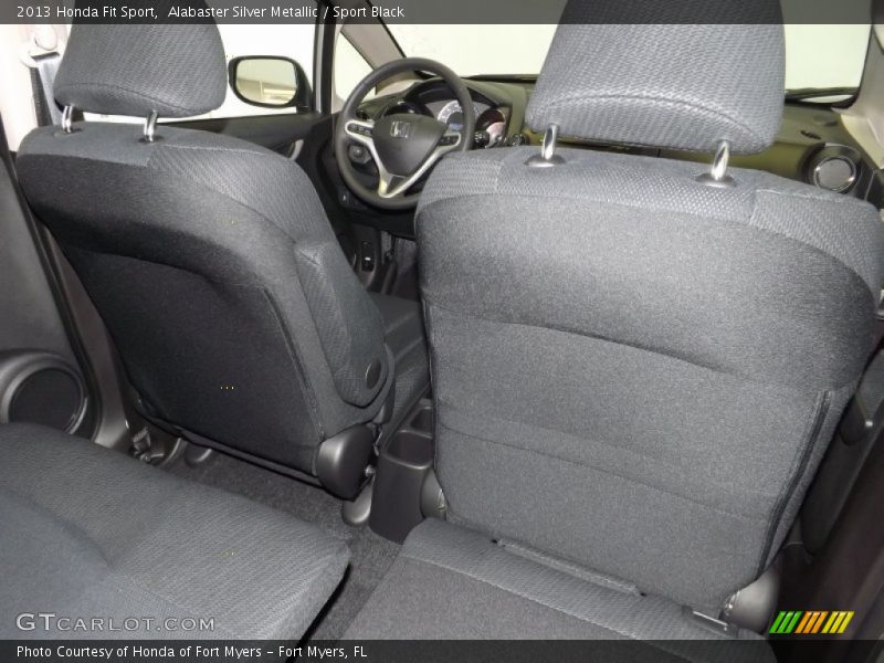 Alabaster Silver Metallic / Sport Black 2013 Honda Fit Sport