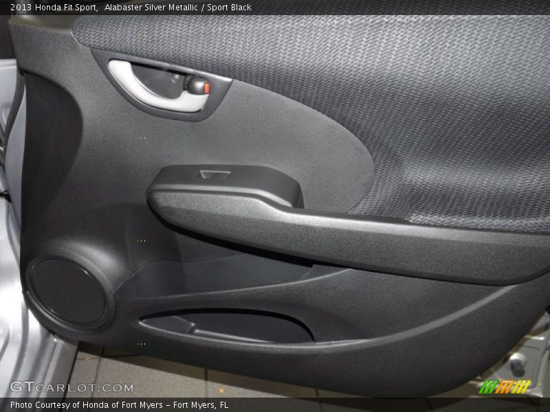 Alabaster Silver Metallic / Sport Black 2013 Honda Fit Sport