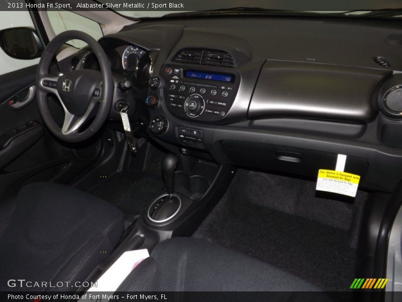Alabaster Silver Metallic / Sport Black 2013 Honda Fit Sport