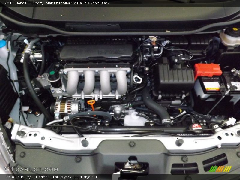 Alabaster Silver Metallic / Sport Black 2013 Honda Fit Sport