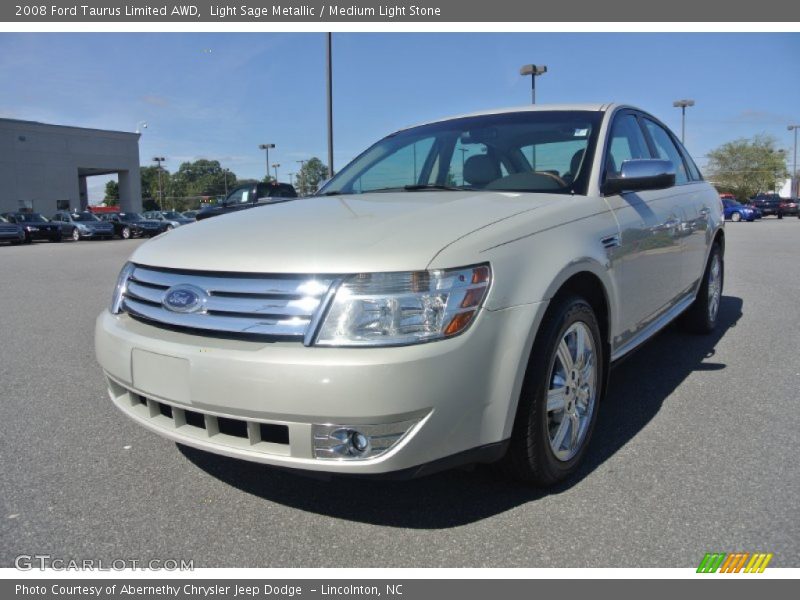 Light Sage Metallic / Medium Light Stone 2008 Ford Taurus Limited AWD