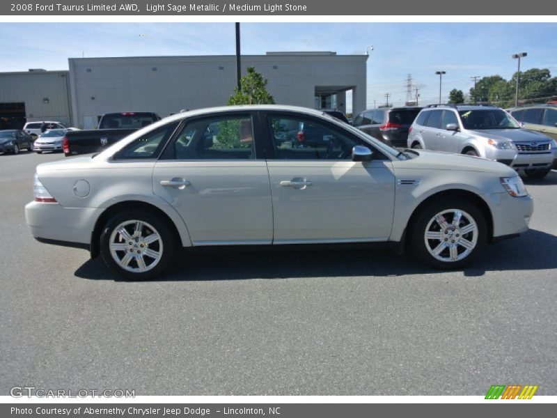 Light Sage Metallic / Medium Light Stone 2008 Ford Taurus Limited AWD