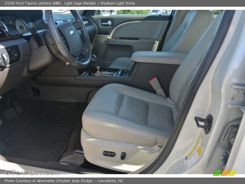 Light Sage Metallic / Medium Light Stone 2008 Ford Taurus Limited AWD