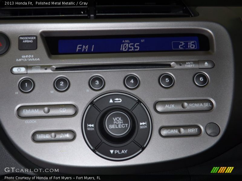 Polished Metal Metallic / Gray 2013 Honda Fit