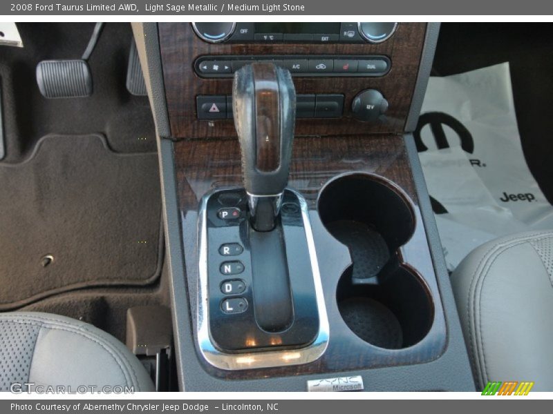 Light Sage Metallic / Medium Light Stone 2008 Ford Taurus Limited AWD