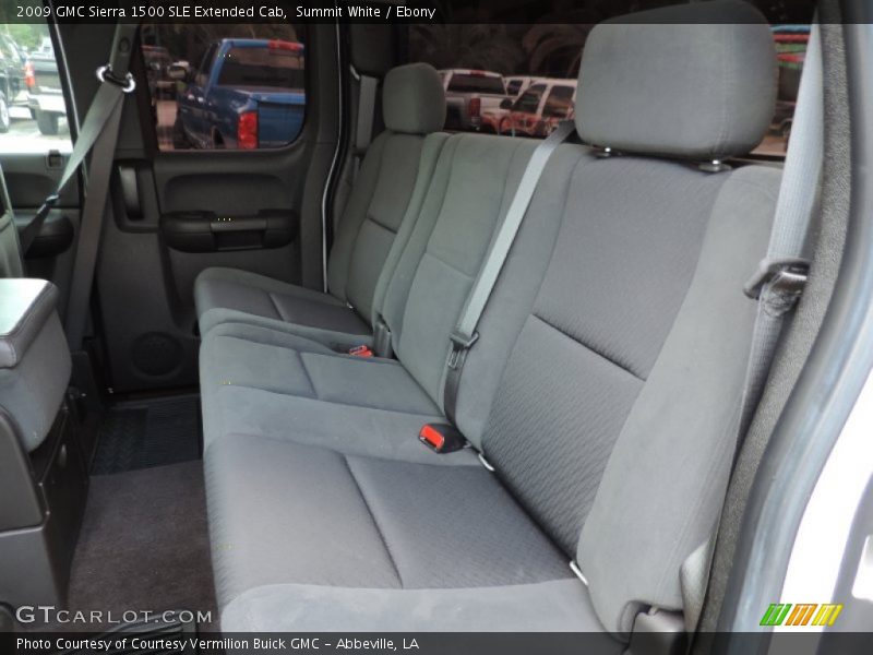Summit White / Ebony 2009 GMC Sierra 1500 SLE Extended Cab