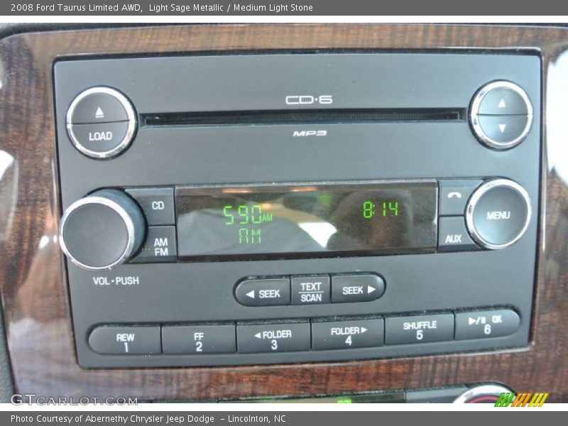Light Sage Metallic / Medium Light Stone 2008 Ford Taurus Limited AWD