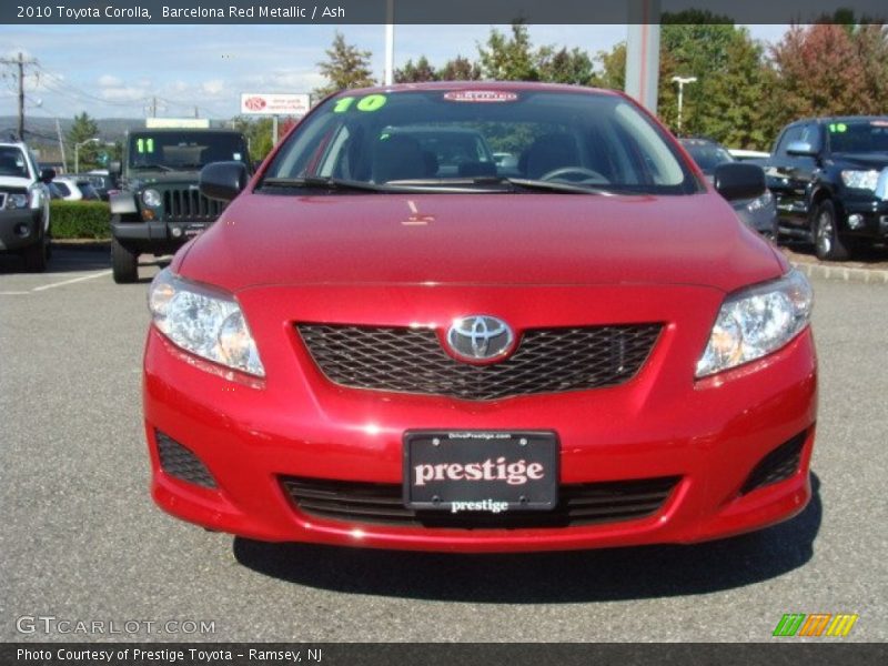 Barcelona Red Metallic / Ash 2010 Toyota Corolla