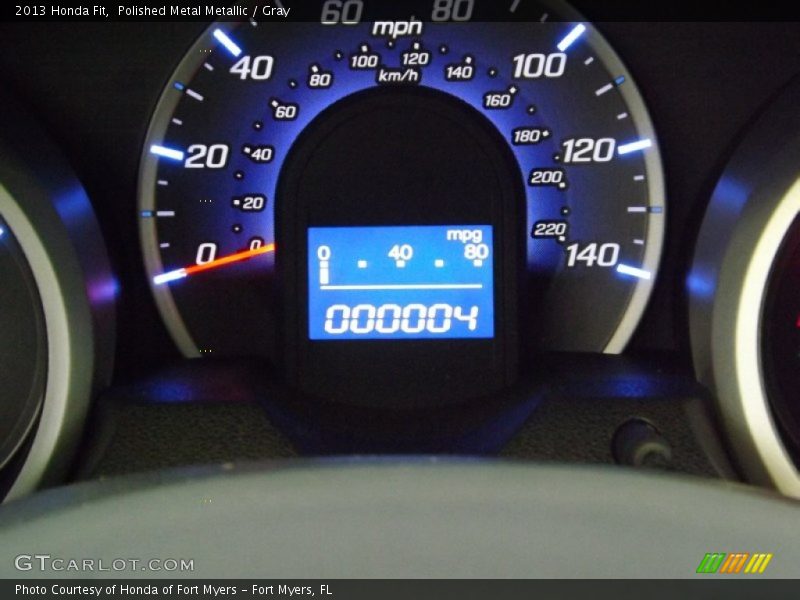 Polished Metal Metallic / Gray 2013 Honda Fit