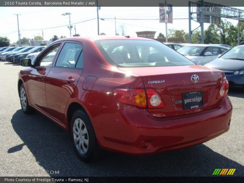 Barcelona Red Metallic / Ash 2010 Toyota Corolla