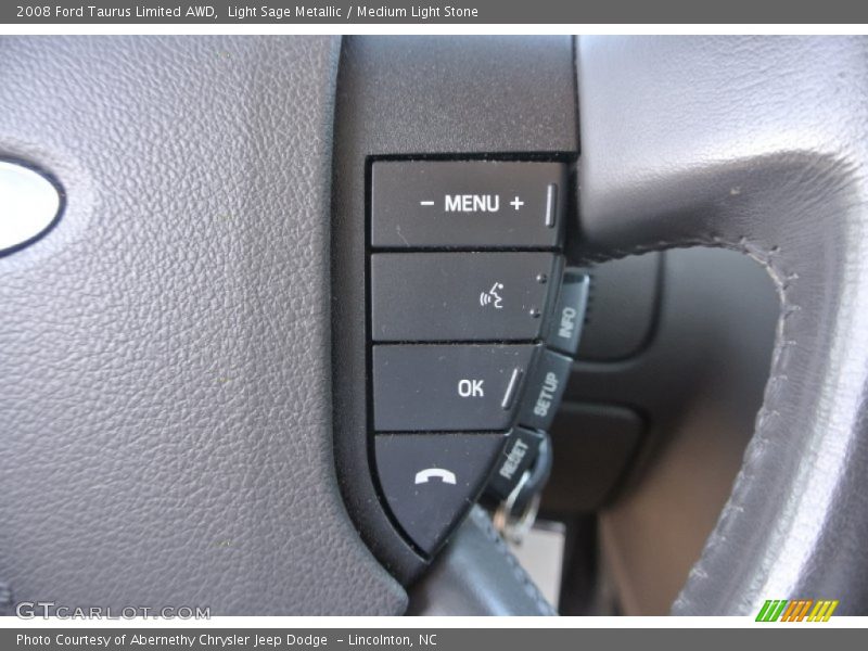 Light Sage Metallic / Medium Light Stone 2008 Ford Taurus Limited AWD